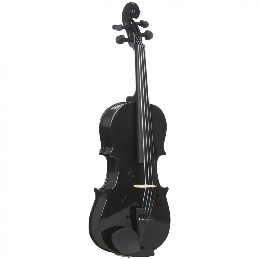 1/8 Black Acoustic Violin Fiddle with Case & Bow & Rosin for Students Kids Beginner