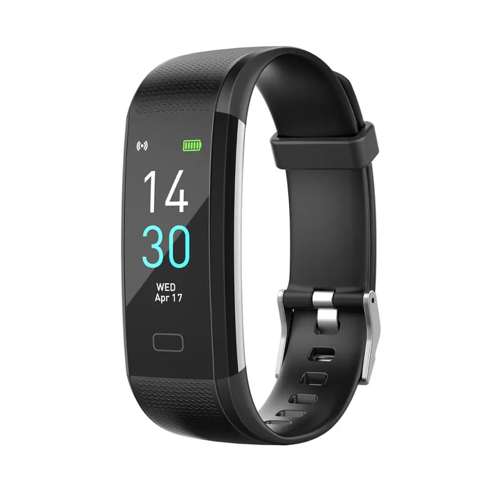 S5 Runmifit спортивный умный браслет с контролем сердечного ритма шаг расчет калорий браслет IP68 Водонепроницаемые умные часы - Цвет: black