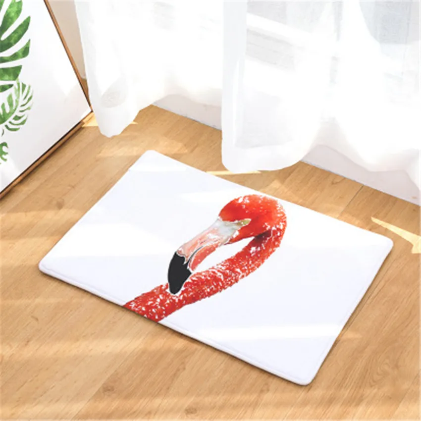 1 шт. 40x60 см Фламинго дома коврик для ванной на нескользящей подошве Ванная