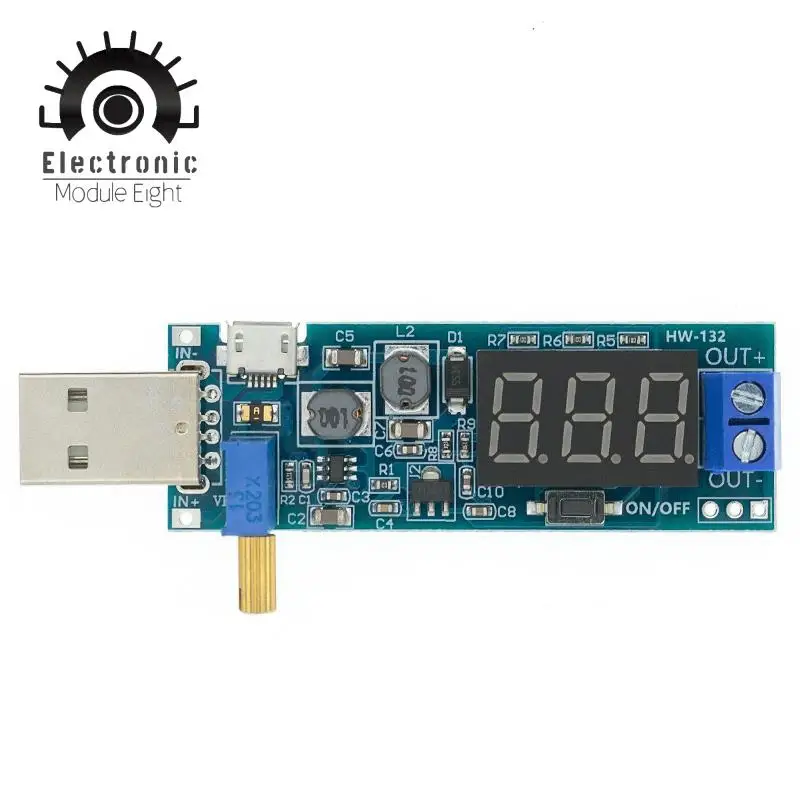 USB-модуль повышающего/понижающего источника питания Регулируемый
