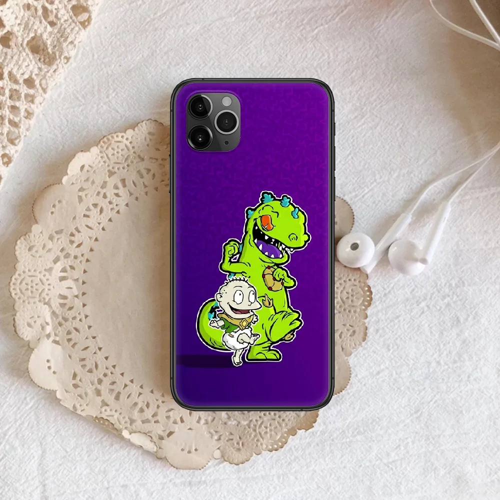 

Cartoon Rugraties Phone Case Cover Hull For iphone 5 5s se 2020 6 6s 7 8 12 mini plus X XS XR 11 PRO MAX black Etui Painting