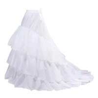 trumpet mermaid fishtail petticoat crinoline underskirt slips floor length for wedding dress ball gown 2022
