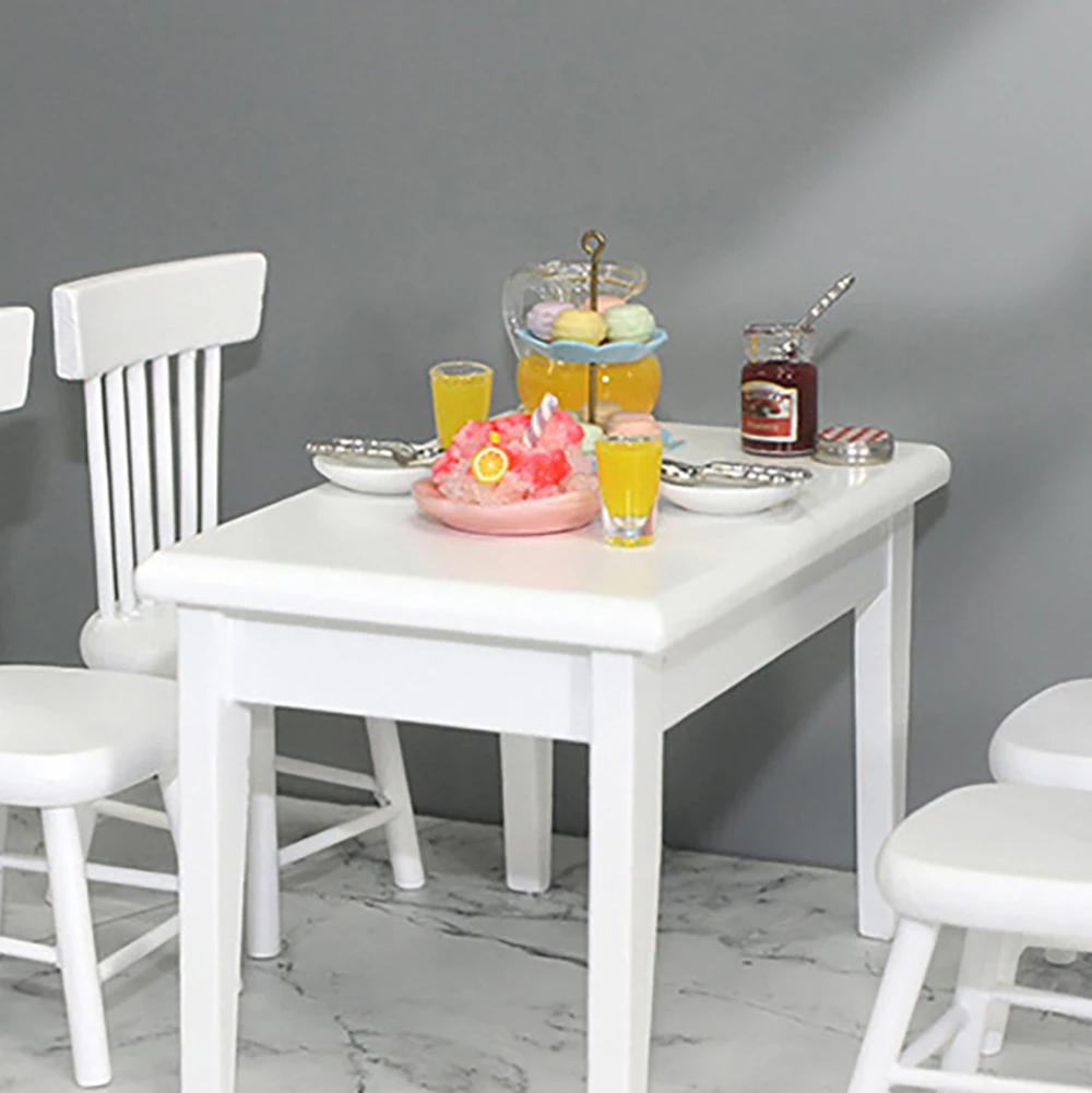 Casa de mu&ntilde;ecas en miniatura, juego de reposter&iacute;a, postre y bebidas, simulaci&oacute;n de comida, modelo de juguete, Mini decoraci&oacute;n, accesorios para casa de mu&ntilde;ecas, 1/12-1
