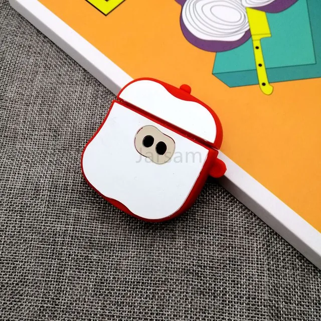 apple Чехол s для Apple AirPods 2, мягкий мультяшный беспроводной чехол для наушников Air Pods, чехол для зарядки Airpods, силиконовый чехол - Цвет: apple