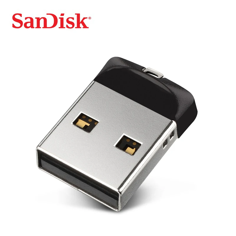 SanDisk Fit CZ33 супер мини USB флеш-накопитель 64 ГБ USB 2,0 флеш-накопитель 32 Гб карта памяти s 16 Гб U дисковый накопитель