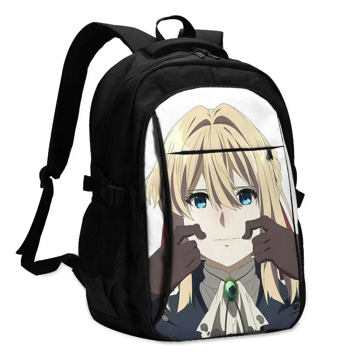 Violet Evergarden Backpacks Commuter Runner Large Backpack Leisure Charger USB Bags