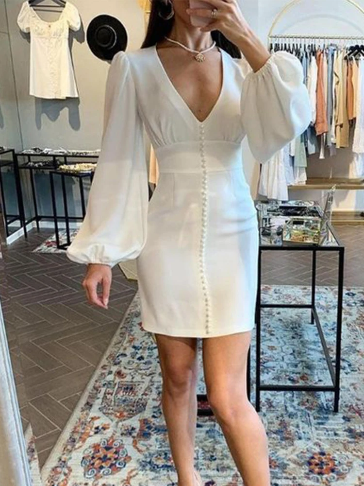 

2021 European American Foreign Trade New Womens Clothing Wish Nneck Long Sleeve Waist Pencil Skirt Formal Dress SlimDown 510130