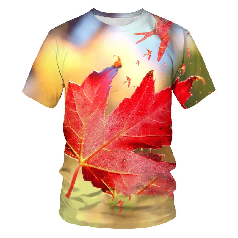

2021 Women's T-shirt Fashion Outdoor Casual Shirt 3D Digital Printing Oversized T-shirt Creative Flower and Bird Graphic T-shirt