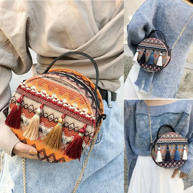 Женская кожаная сумка с бахромой | AliExpress