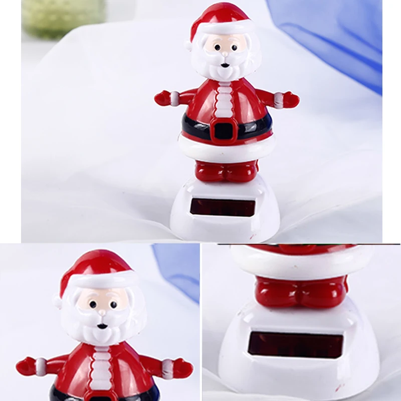 Танцующая игрушка на солнечных батареях Рождественский Снеговик автомобиль