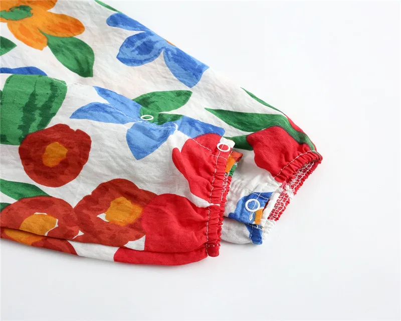 

0-24M Summer New Fashion Newborn Baby Girls Sleeveless Floral Print O-neck Romper Girls Infant Jumpsuit Cotton Outfit Clothes