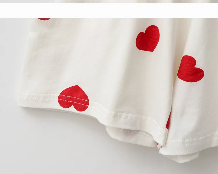 

Summer Newest Products Cartoon Cat Printed Cute Sweet Love Short-sleeved Short Home Suits with Shorts Women Pajama Set