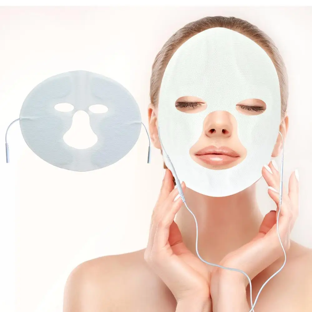 10 шт. Электротерапия маска для лица накладки массажная машина расслабляющая