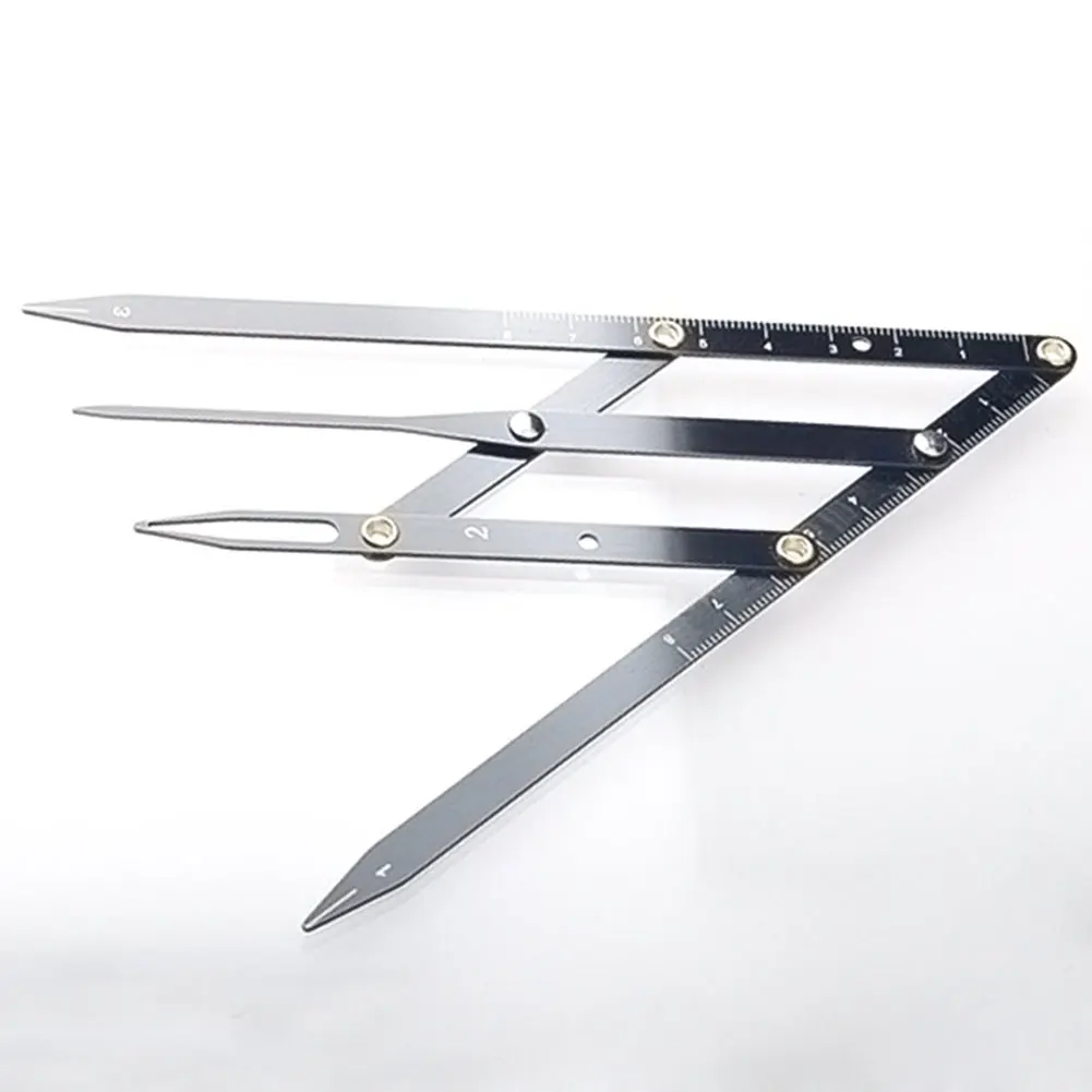 

Gold Ratio Makeup Microblading Three-point Positioning Home Salon Balance Caliper Tool Eyebrow Stencil Ruler Measure Grooming