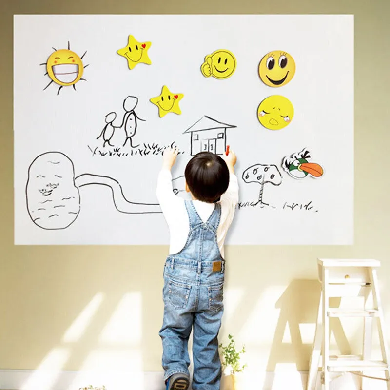 

Child Blackboard Sticker Room Wall Decor Home Teaching Graffiti Wall Film PVC Rewritable Self Adhesive Wall Stickers For Kids