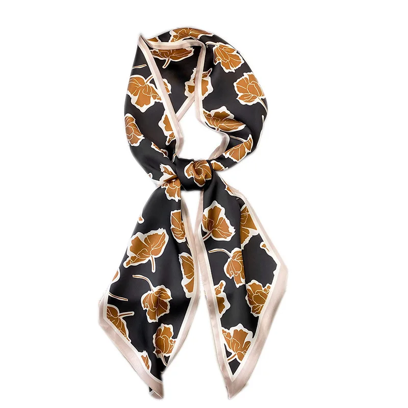 

Hot 2020 New Silk Scarf Women Fashion Scarves Office Lady Neckerchief High Quality Foulard Femme Hair Tie Bandana Hijab