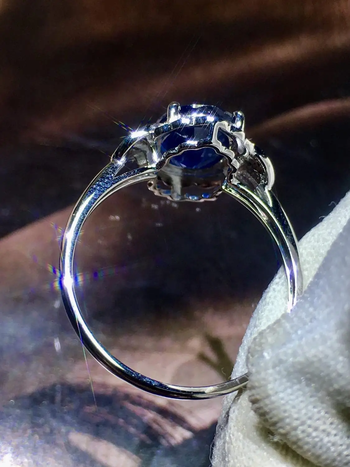 Настоящие хорошие драгоценности 18K 100% натуральный 1.95ct Королевский драгоценный