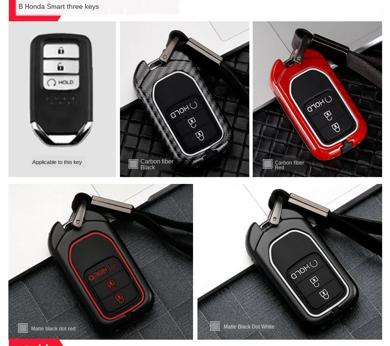 

Hot selling model suitable for Honda cars a variety of colors zinc alloy smart key case soft case protective case accessories
