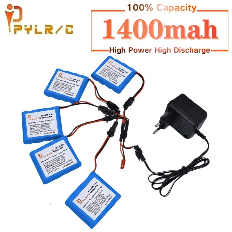 4 8 v 1400mah Ni MH аккумулятор и зарядное устройство для радиоуправляемых игрушек