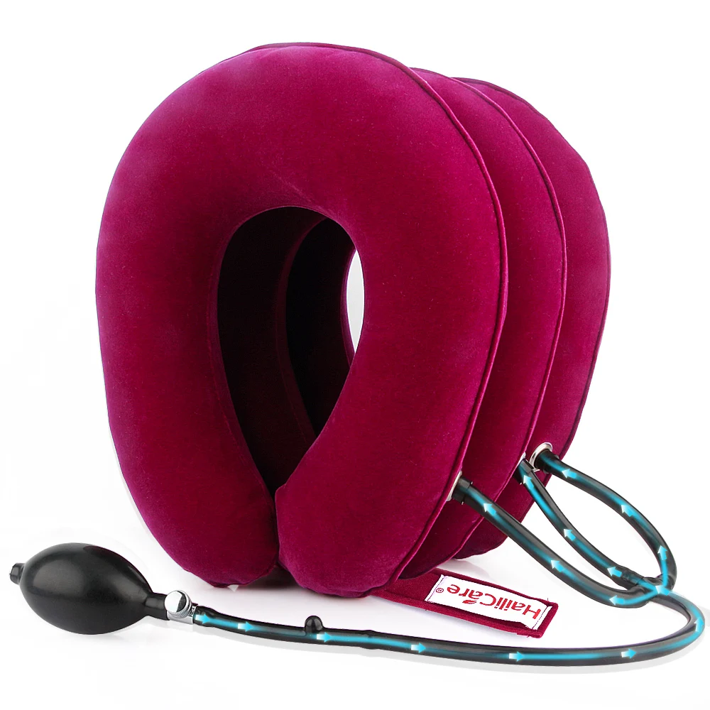 

Haili Care Inflatable Air Cervical Neck Traction Neck Massage Neck Shoulder Pain Relief Neck Muscle Relax Cervical Pillow
