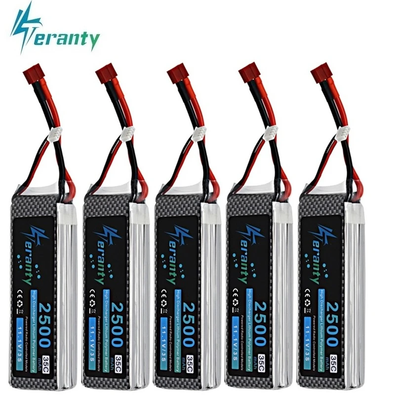 

Литиевый аккумулятор Teranty Power 11,1 В, 2500 мА · ч, для радиоуправляемых игрушек, автомобилей, лодки, вертолёт, литиевый аккумулятор 3s, 2200 мА · ч, 11,1 ...