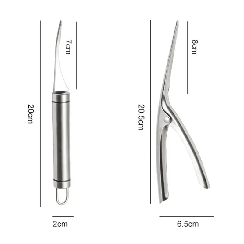 

4pcs Durable Shrimp Peelers Stainless Steel Shrimp Cleaning Tools