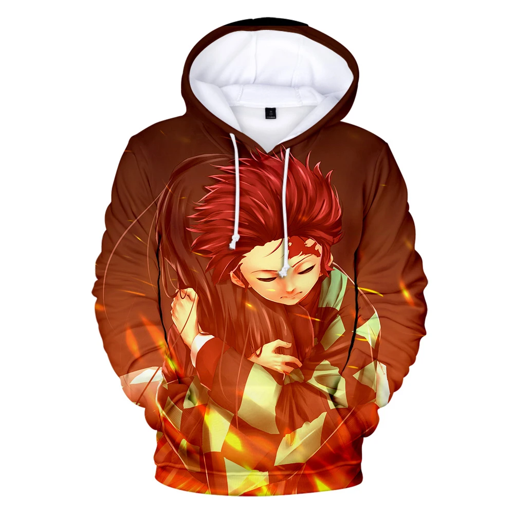

2021 New Anime Mens Hoody Demon Slayer Hoodies Men Women Sweatshirts Demon Slayer Kimetsu No Yaiba Hoodie Boy/Girls Casual Coats
