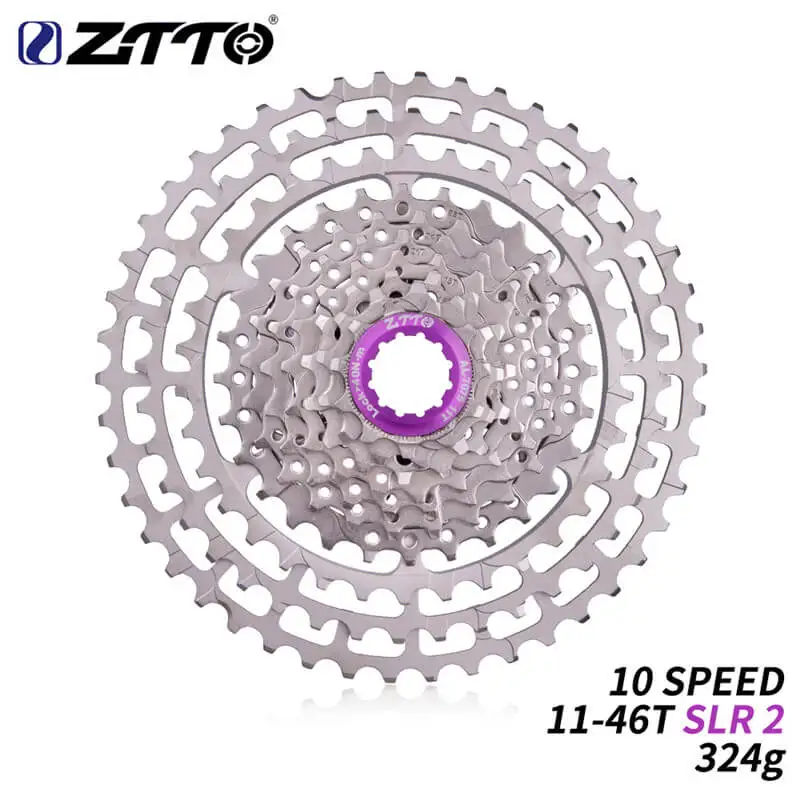 

Велосипедная кассета ZTTO 10 Speed 11-46T SLR 2, Ультралегкая, совместимая с HG, велосипед 10 s 46T CNC 10v k7 для MTB XX X0 X9 X7 M610 M781 M786