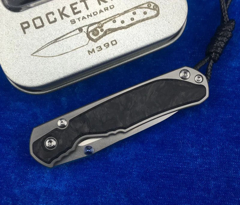 Kevin John small sebenza 21 folding knife M390 blade TC4 Titanium handle outdoor camping hunting pocket fruit Knives EDC tools