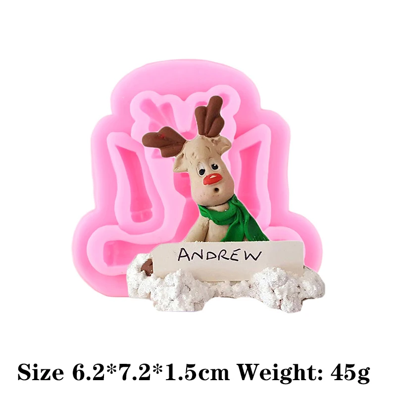 Силиконовая форма в мультяшном стиле виде слона собаки кролика для детского дня