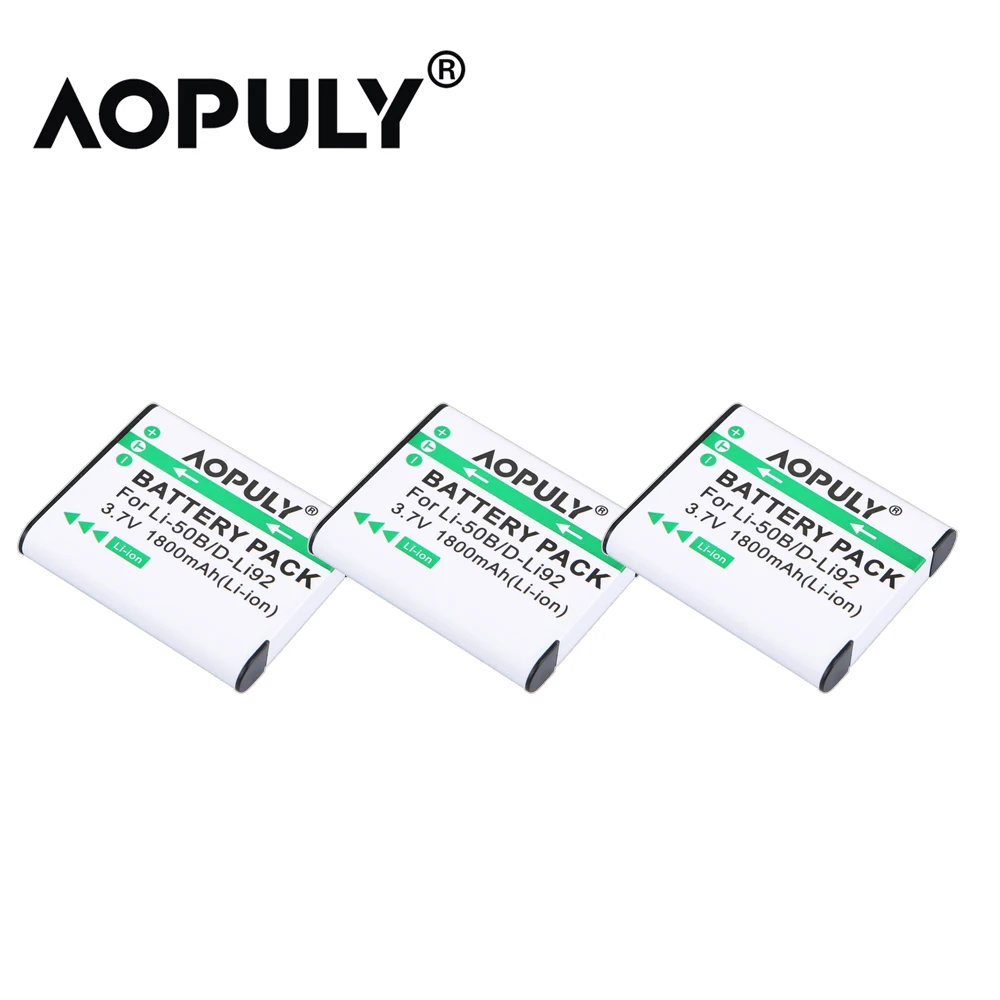 Аккумулятор для фотоаппарата Olympus MJU Stylus 1800 1010 1030SW 1020 SH21SH25 SP720UZ 5x9000 мАч |