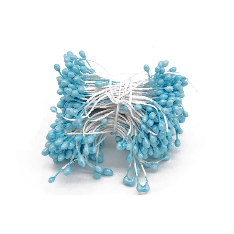 Синий цвет искусственный цветок вишня стемен ягоды DIY ВЕНОК Подарочная коробка