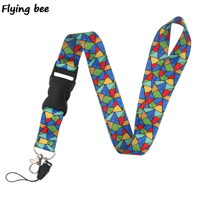 Flyingbee цветной модный ремешок для телефона веревочные брелоки ключей ID карты