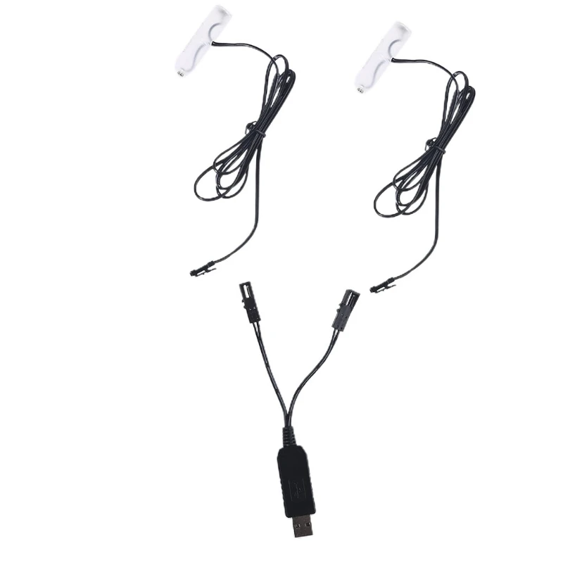 2-в-1 USB для 1 5 V 3V 4 6V AA Battery -Eliminator может заменить 1-4AA батареи игрушечного фонарика |