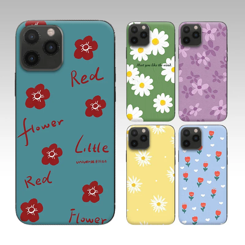 

NEW Lovely flowers Rose For iPhone 12 Case X XR XS 11 Pro Max Mini Max 7 8 6s Plus SE 2020 Shockproof Soft Cover