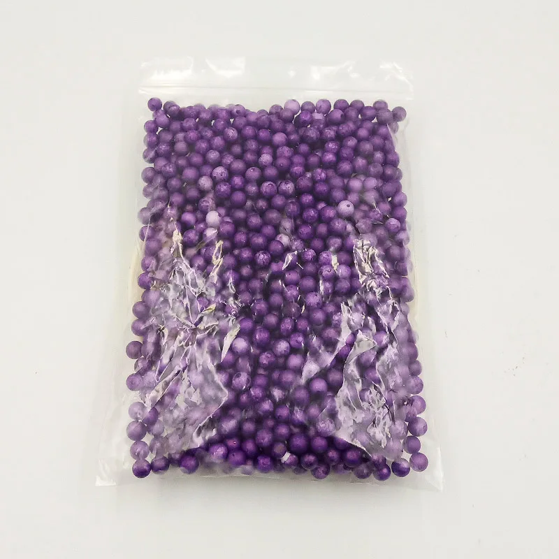 Purple 2-3mm 2-6 мм шарики из пенополистирола для самостоятельной сборки бутылки снежные частицы грязи Аксессуары шарики из слизи маленькие крошечные пенопластовые бусины для пенного наполнителя - Цвет: Purple 2-3mm