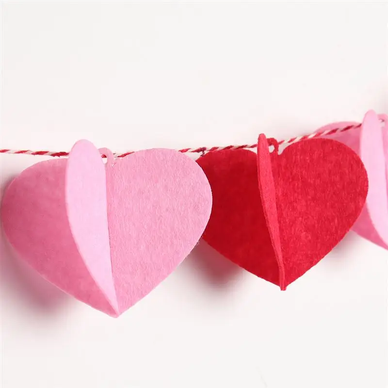 2 шт. романтические подвесные баннеры в форме сердца декоративные сцена