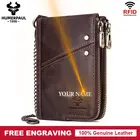 Мужские кошельки в классическом стиле 2020, Короткий Мужской кошелек из натуральной кожи, держатель для карт, высококачественный Карманный Ретро кошелек для мужчин