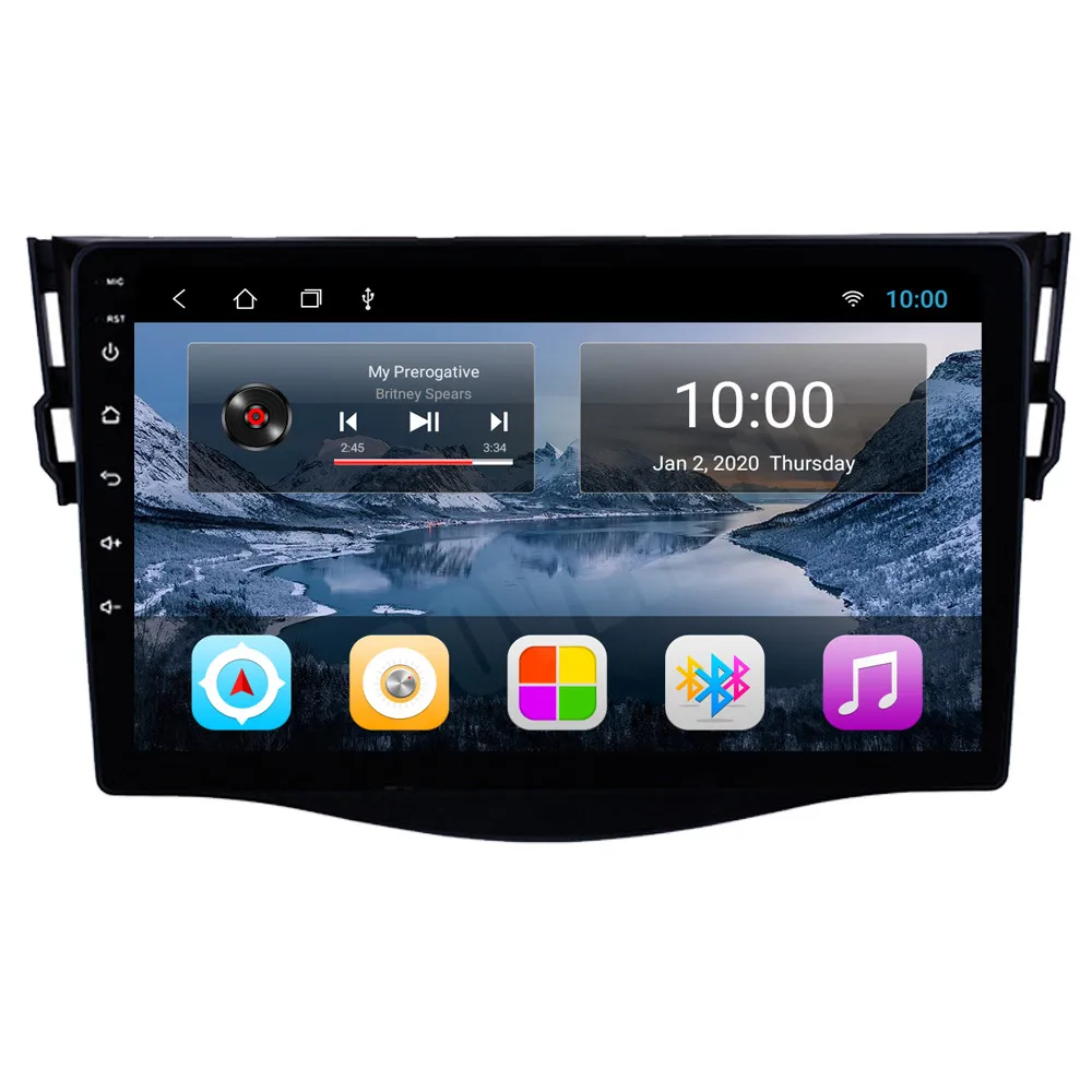 Фото Для Toyota RAV4 2007 2012 андроид 10 Авто Радио Стерео GPS навигации СБ Navi медиа
