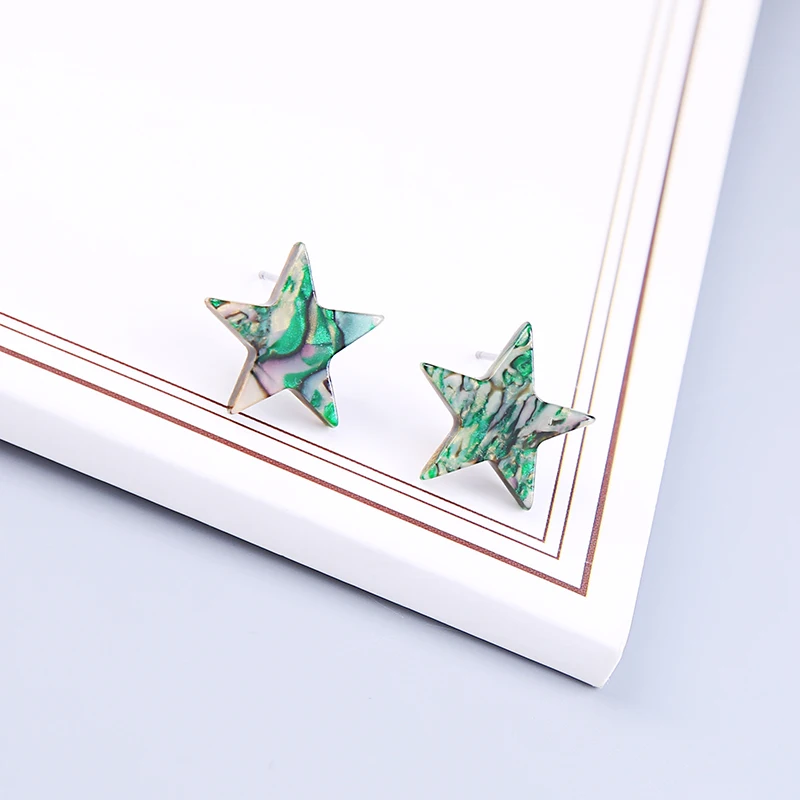 Новые милые простые дизайнерские зеленые/белые/коричневые/красные акриловые