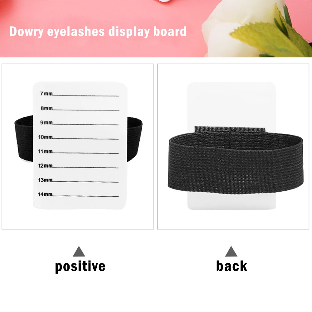 

Acrylic Eyelash Tray Handheld Strap Lashes Holder Hand Plate Lash Grafting Stand Pallet Extension Glue Pad Palette Makeup Tool