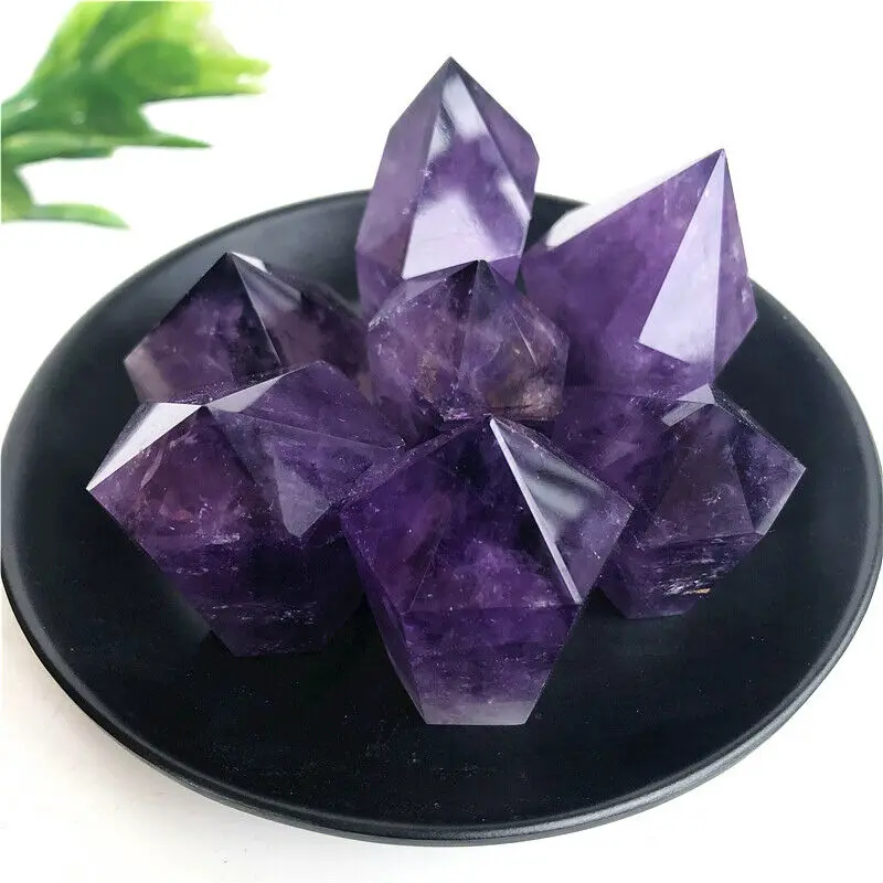 3 вида натуральных бриллиантовых палочек с аметистом лечебный драгоценный