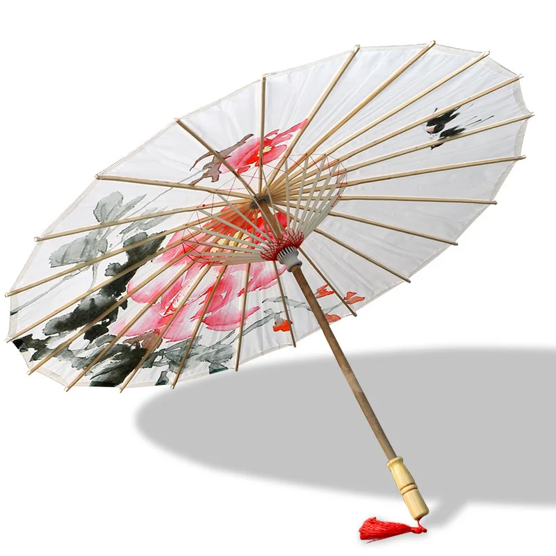 

Rainproof cloth umbrella antique prop umbrella Hanfu umbrella performance umbrella classical decorative umbrella craft umbrella