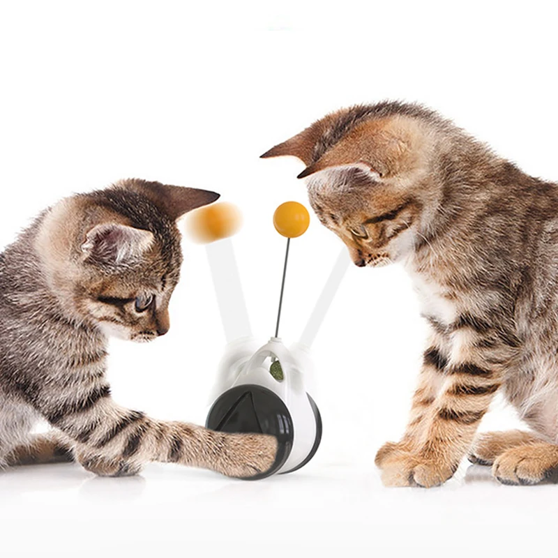 Автоматическая перезаряжаемая игрушка для кошек умная с колесами Интерактивная