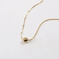 stainless steel jewelry luck beads mixed chain little ball pendant necklace