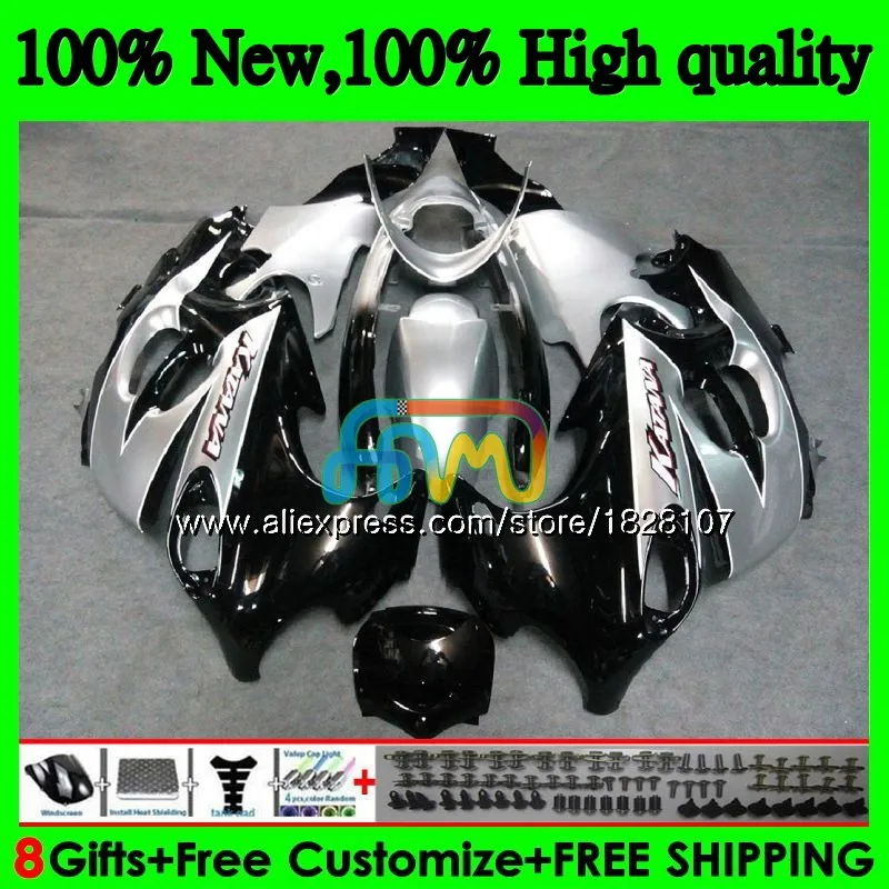 

Body For SUZUKI KATANA Silvery blk GSXF 600 750 GSXF600 98 99 00 01 02 33BS.13 GSX750F GSXF750 1998 1999 2000 2001 2002 Fairing