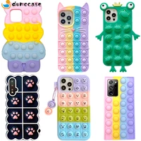 For Redmi Note Pro Case Push Bubble Relieve Stress Phone Cover for Xiaomi 10T Lite Poco Pro