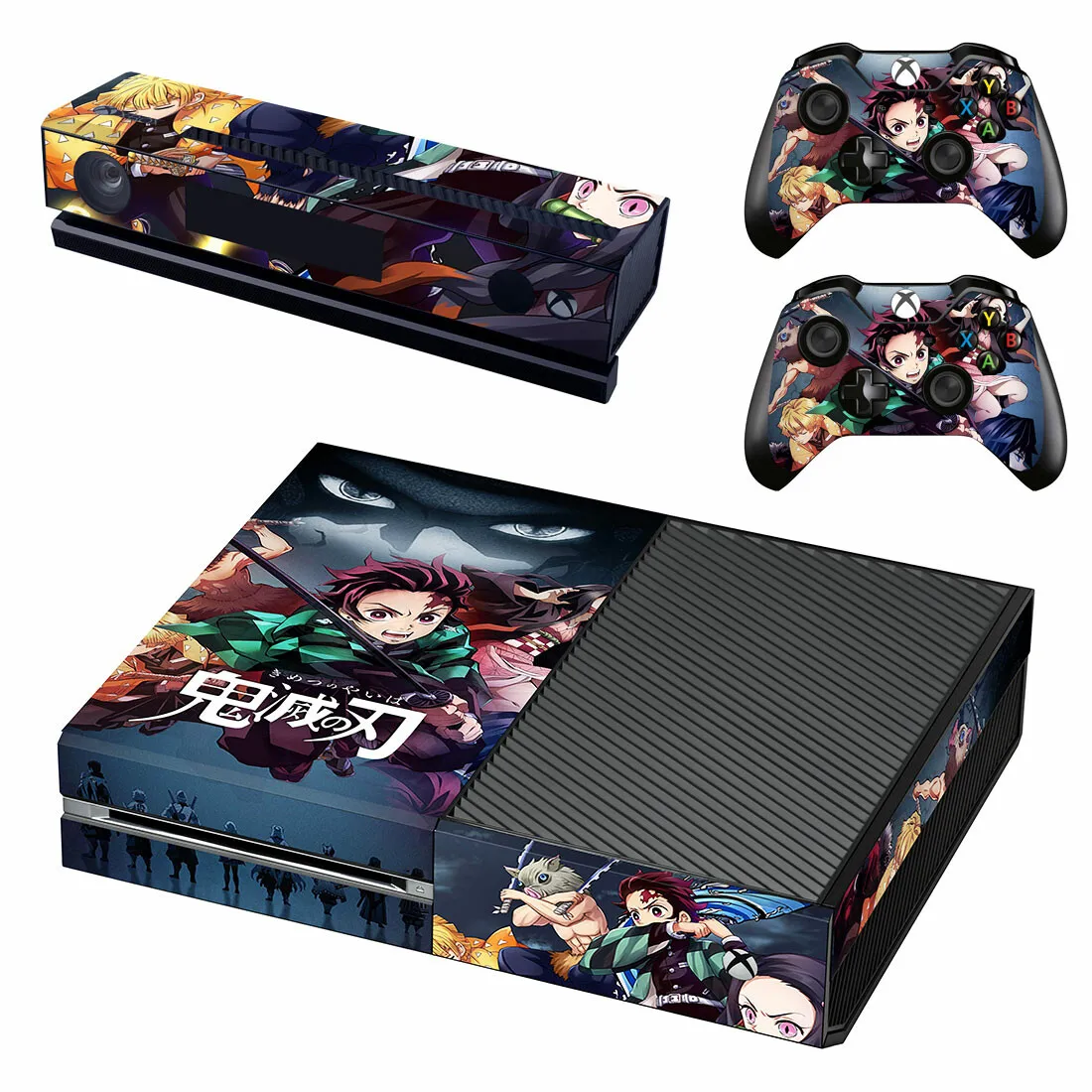 Demon Slayer Kimetsu no Yaiba Skin Sticker Decal For Xbox One Console and Kinect and Controllers For Xbox One Skin Sticker Vinyl