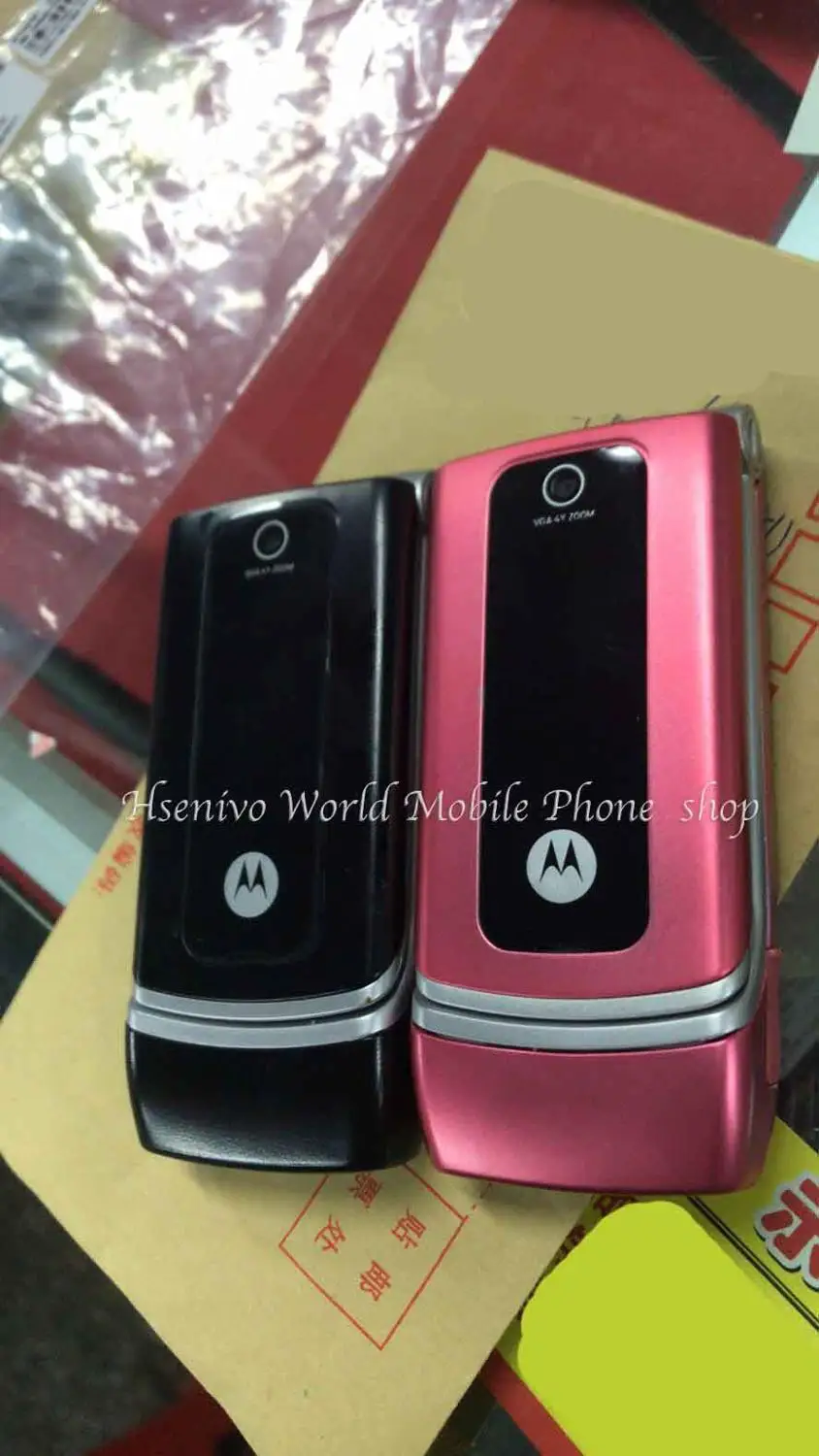 Motorola W375 Восстановленный-Оригинальный разблокированный флип мобильный телефон 1 8