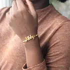 Женские и мужские браслеты с именем на заказ, персонализированные ювелирные изделия, браслет из нержавеющей стали с буквами на заказ, бижутерия для женщин 2021 BFF